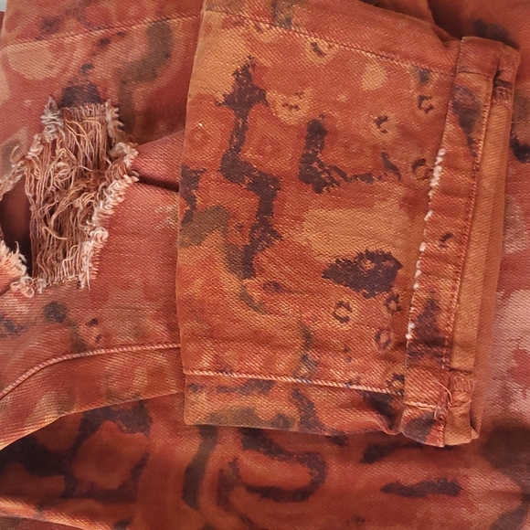 Pilcro Slim Boyfriend Orange Rockstar Skinny Jeans size 25 - Picture 9 of 11